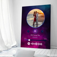 Personalizuotas Spotify muzikos grotuvas ant drobės su jūsų nuotrauka, daina ir spotify kodu  Drobe -  dovanokis.lt