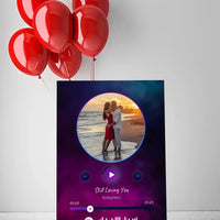 Personalizuotas Spotify muzikos grotuvas ant drobės su jūsų nuotrauka, daina ir spotify kodu  Drobe -  dovanokis.lt