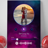 Personalizuotas Spotify muzikos grotuvas ant drobės su jūsų nuotrauka, daina ir spotify kodu  Drobe -  dovanokis.lt