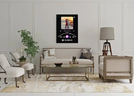 Personalizuotas Spotify muzikos grotuvas ant drobės su jūsų nuotrauka, daina ir spotify kodu  Drobe -  dovanokis.lt