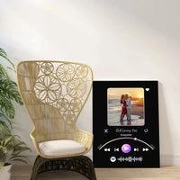 Personalizuotas Spotify muzikos grotuvas ant drobės su jūsų nuotrauka, daina ir spotify kodu  Drobe -  dovanokis.lt