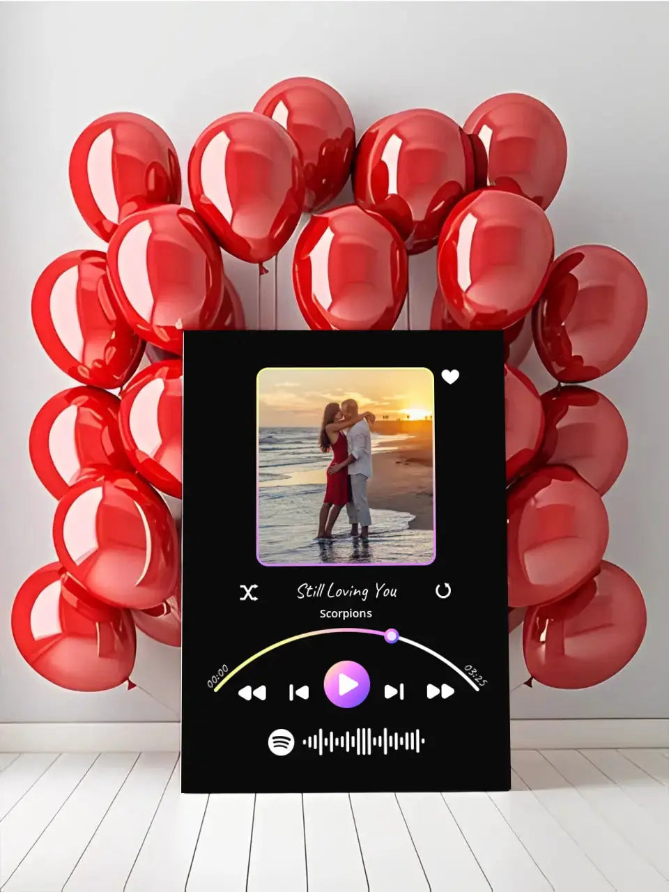 Personalizuotas Spotify muzikos grotuvas ant drobės su jūsų nuotrauka, daina ir spotify kodu  Drobe -  dovanokis.lt