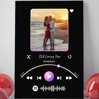 Personalizuotas Spotify muzikos grotuvas ant drobės su jūsų nuotrauka, daina ir spotify kodu  Drobe -  dovanokis.lt