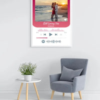 Personalizuotas Spotify muzikos grotuvo įrėmintas plakatas su jūsų nuotrauka, daina ir spotify kodu  Posteris(Plakatas) -  dovanokis.lt