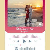 Personalizuotas Spotify muzikos grotuvas ant drobės su jūsų nuotrauka, daina ir spotify kodu  Drobe -  dovanokis.lt