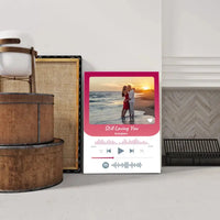 Personalizuotas Spotify muzikos grotuvas ant drobės su jūsų nuotrauka, daina ir spotify kodu  Drobe -  dovanokis.lt