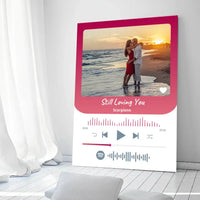 Personalizuotas Spotify muzikos grotuvas ant drobės su jūsų nuotrauka, daina ir spotify kodu  Drobe -  dovanokis.lt