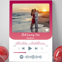 Personalizuotas Spotify muzikos grotuvas ant drobės su jūsų nuotrauka, daina ir spotify kodu  Drobe -  dovanokis.lt