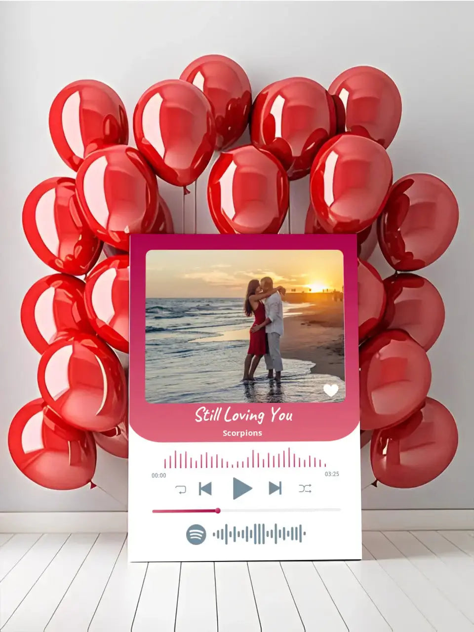 Personalizuotas Spotify muzikos grotuvas ant drobės su jūsų nuotrauka, daina ir spotify kodu  Drobe -  dovanokis.lt