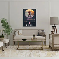 Personalizuotas Spotify muzikos grotuvas ant drobės su jūsų nuotrauka, daina ir spotify kodu  Drobe -  dovanokis.lt