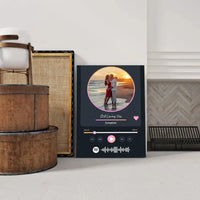 Personalizuotas Spotify muzikos grotuvas ant drobės su jūsų nuotrauka, daina ir spotify kodu  Drobe -  dovanokis.lt