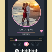 Personalizuotas Spotify muzikos grotuvas ant drobės su jūsų nuotrauka, daina ir spotify kodu  Drobe -  dovanokis.lt