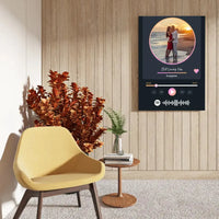 Personalizuotas Spotify muzikos grotuvas ant drobės su jūsų nuotrauka, daina ir spotify kodu  Drobe -  dovanokis.lt