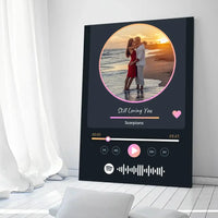 Personalizuotas Spotify muzikos grotuvas ant drobės su jūsų nuotrauka, daina ir spotify kodu  Drobe -  dovanokis.lt