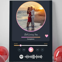 Personalizuotas Spotify muzikos grotuvas ant drobės su jūsų nuotrauka, daina ir spotify kodu  Drobe -  dovanokis.lt