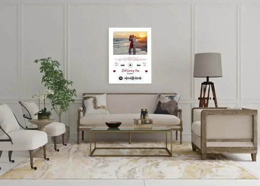 Personalizuotas Spotify muzikos grotuvas ant drobės su jūsų nuotrauka, daina ir spotify kodu  Drobe -  dovanokis.lt