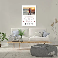 Personalizuotas Spotify muzikos grotuvas ant drobės su jūsų nuotrauka, daina ir spotify kodu  Drobe -  dovanokis.lt