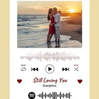 Personalizuotas Spotify muzikos grotuvas ant drobės su jūsų nuotrauka, daina ir spotify kodu  Drobe -  dovanokis.lt