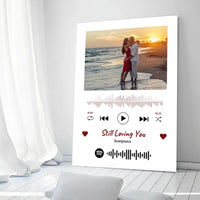 Personalizuotas Spotify muzikos grotuvas ant drobės su jūsų nuotrauka, daina ir spotify kodu  Drobe -  dovanokis.lt