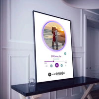 Personalizuotas Spotify muzikos grotuvo įrėmintas plakatas su jūsų nuotrauka, daina ir spotify kodu  Posteris(Plakatas) -  dovanokis.lt