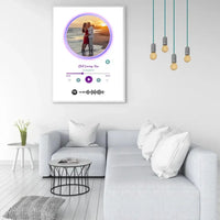 Personalizuotas Spotify muzikos grotuvo įrėmintas plakatas su jūsų nuotrauka, daina ir spotify kodu  Posteris(Plakatas) -  dovanokis.lt