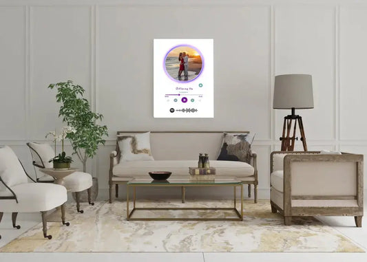 Personalizuotas Spotify muzikos grotuvas ant drobės su jūsų nuotrauka, daina ir spotify kodu  Drobe -  dovanokis.lt