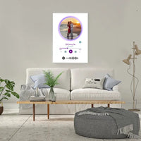 Personalizuotas Spotify muzikos grotuvas ant drobės su jūsų nuotrauka, daina ir spotify kodu  Drobe -  dovanokis.lt