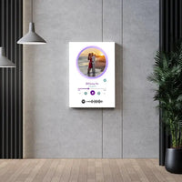 Personalizuotas Spotify muzikos grotuvas ant drobės su jūsų nuotrauka, daina ir spotify kodu  Drobe -  dovanokis.lt