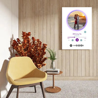 Personalizuotas Spotify muzikos grotuvas ant drobės su jūsų nuotrauka, daina ir spotify kodu  Drobe -  dovanokis.lt