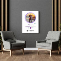 Personalizuotas Spotify muzikos grotuvas ant drobės su jūsų nuotrauka, daina ir spotify kodu  Drobe -  dovanokis.lt