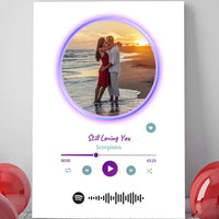 Personalizuotas Spotify muzikos grotuvas ant drobės su jūsų nuotrauka, daina ir spotify kodu  Drobe -  dovanokis.lt