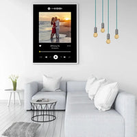 Personalizuotas Spotify muzikos grotuvo įrėmintas plakatas su jūsų nuotrauka, daina ir spotify kodu  Posteris(Plakatas) -  dovanokis.lt