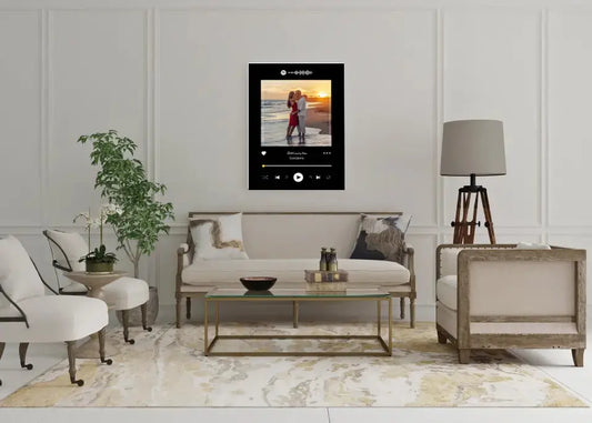 Personalizuotas Spotify muzikos grotuvas ant drobės su jūsų nuotrauka, daina ir spotify kodu  Drobe -  dovanokis.lt