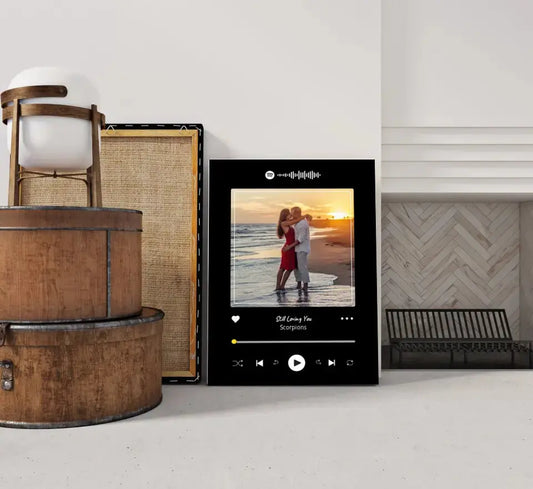 Personalizuotas Spotify muzikos grotuvas ant drobės su jūsų nuotrauka, daina ir spotify kodu  Drobe -  dovanokis.lt