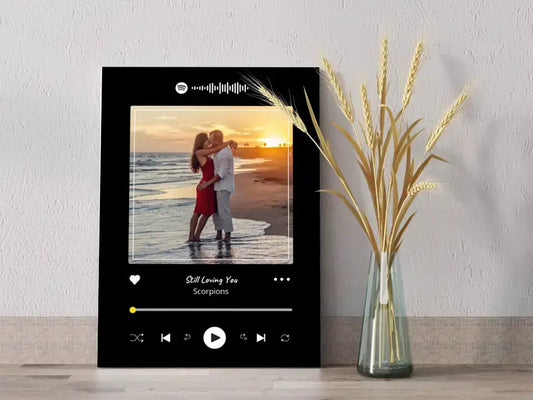 Personalizuotas Spotify muzikos grotuvas ant drobės su jūsų nuotrauka, daina ir spotify kodu  Drobe -  dovanokis.lt