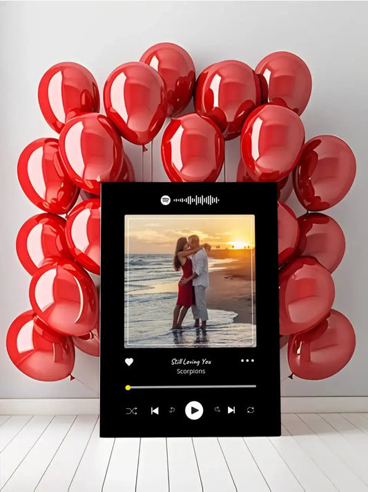 Personalizuotas Spotify muzikos grotuvas ant drobės su jūsų nuotrauka, daina ir spotify kodu  Drobe -  dovanokis.lt