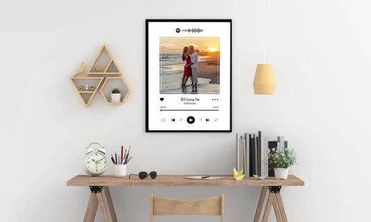 Personalizuotas Spotify muzikos grotuvo plakatas su jūsų nuotrauka, daina ir spotify kodu  Posteris(Plakatas) -  dovanokis.lt