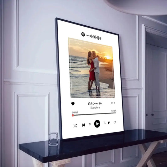 Personalizuotas Spotify muzikos grotuvo plakatas su jūsų nuotrauka, daina ir spotify kodu  Posteris(Plakatas) -  dovanokis.lt