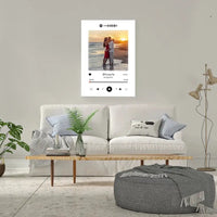 Personalizuotas Spotify muzikos grotuvas ant drobės su jūsų nuotrauka, daina ir spotify kodu  Drobe -  dovanokis.lt