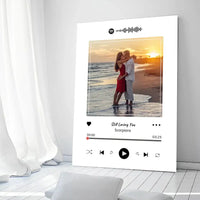 Personalizuotas Spotify muzikos grotuvas ant drobės su jūsų nuotrauka, daina ir spotify kodu  Drobe -  dovanokis.lt