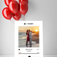 Personalizuotas Spotify muzikos grotuvas ant drobės su jūsų nuotrauka, daina ir spotify kodu  Drobe -  dovanokis.lt