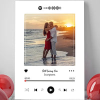 Personalizuotas Spotify muzikos grotuvas ant drobės su jūsų nuotrauka, daina ir spotify kodu  Drobe -  dovanokis.lt