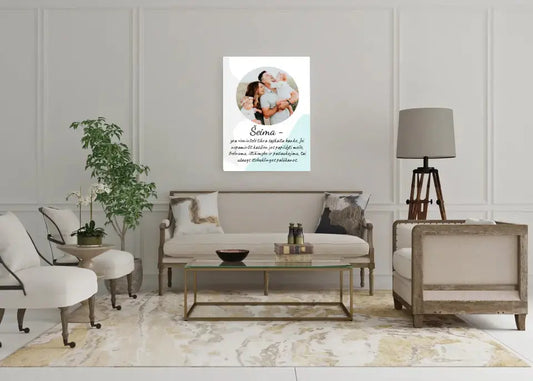 Personalizuotas šeimos spaudinys ant drobės su jūsų nuotrauka  Drobe -  dovanokis.lt