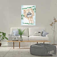 Personalizuota "Šeima ir 1-4 vaikai susikibę už rankų" iliustracija, Kalėdine iliustracija, Motinos Rankos, Naujagimio iliustracija, Menas, Laikydami rankas, Šeimos rankos  Drobe -  dovanokis.lt