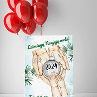 Personalizuota "Šeima ir 1-4 vaikai susikibę už rankų" iliustracija, Kalėdine iliustracija, Motinos Rankos, Naujagimio iliustracija, Menas, Laikydami rankas, Šeimos rankos  Drobe -  dovanokis.lt