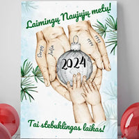 Personalizuota "Šeima ir 1-4 vaikai susikibę už rankų" iliustracija, Kalėdine iliustracija, Motinos Rankos, Naujagimio iliustracija, Menas, Laikydami rankas, Šeimos rankos  Drobe -  dovanokis.lt