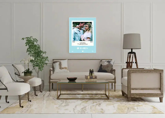 Personalizuotas Spotify muzikos grotuvas ant drobės su jūsų daina ir spotify kodu  Drobe -  dovanokis.lt