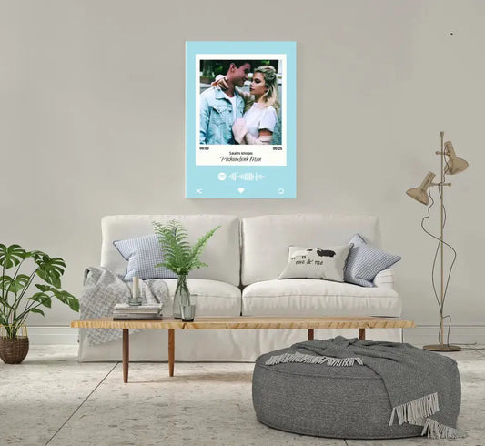 Personalizuotas Spotify muzikos grotuvas ant drobės su jūsų daina ir spotify kodu  Drobe -  dovanokis.lt