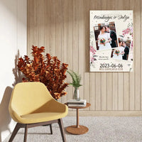 Personalizuotas vestuvinis spaudinys ant drobės, viena meilės istorija  Drobe -  dovanokis.lt