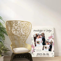 Personalizuotas vestuvinis spaudinys ant drobės, viena meilės istorija  Drobe -  dovanokis.lt